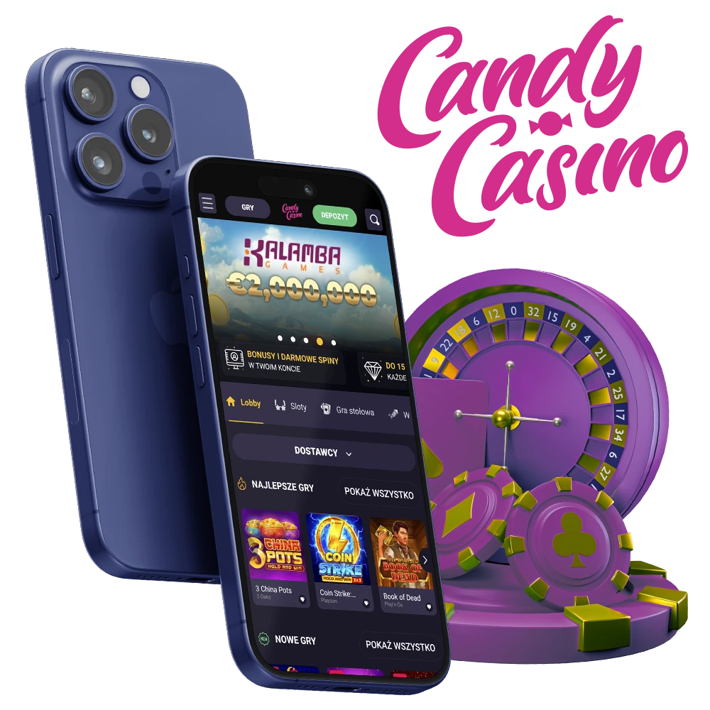 Spróbuj skorzystać z poręcznej aplikacji mobilnej Candy Casino.