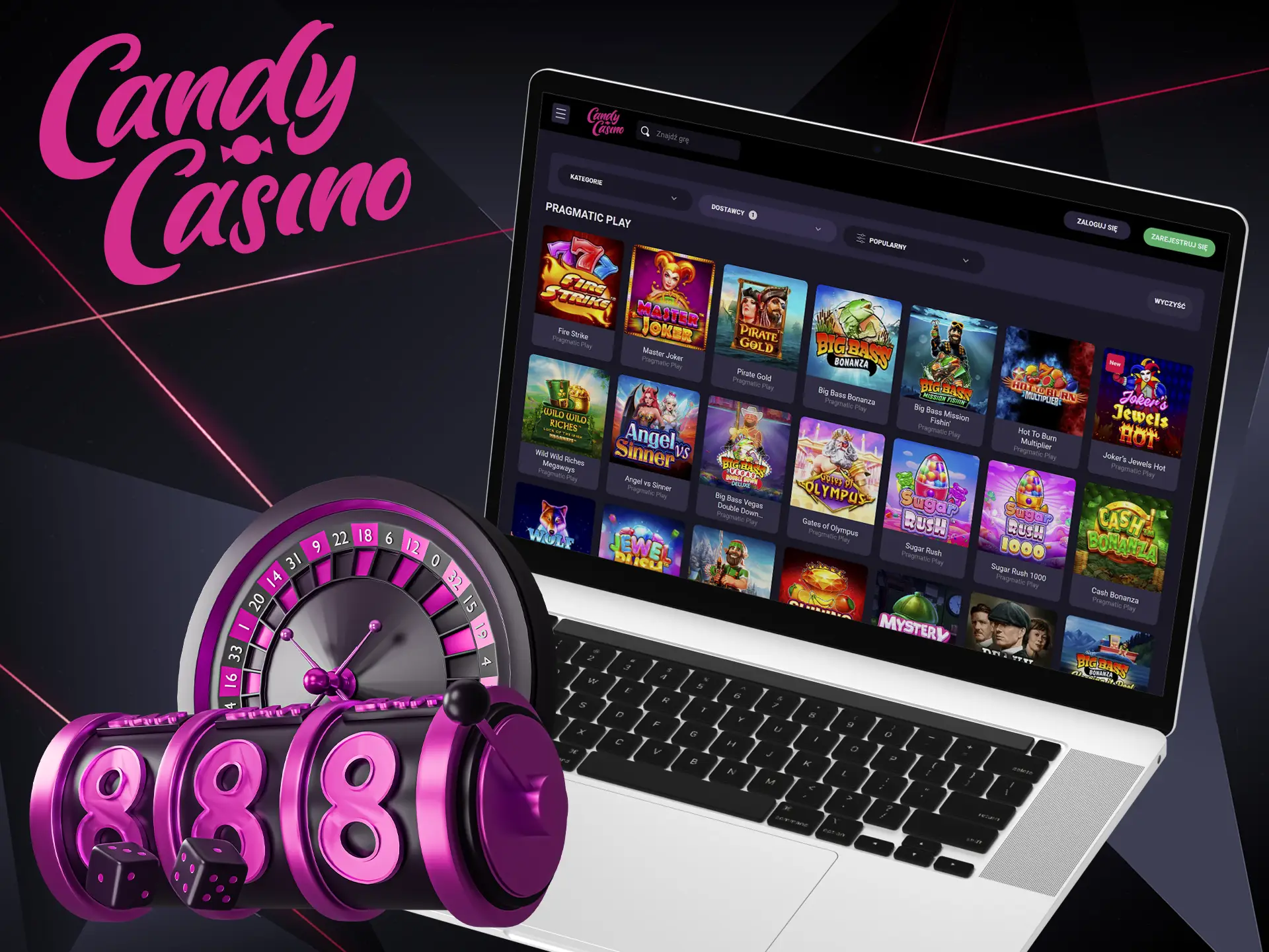Z jakimi dostawcami oprogramowania współpracuje Candy Casino.