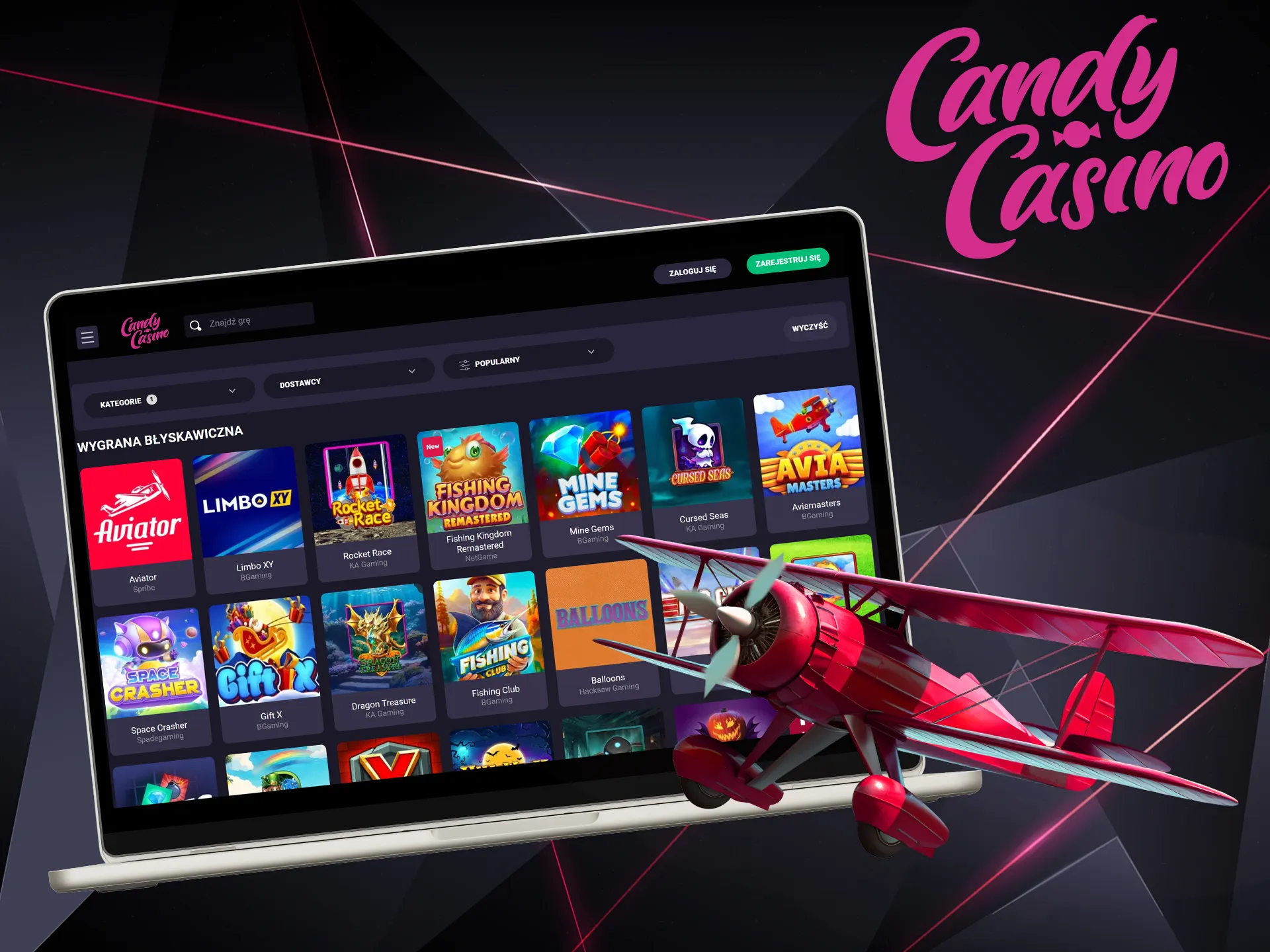 Poczuj emocje w grach crash od Candy Casino.