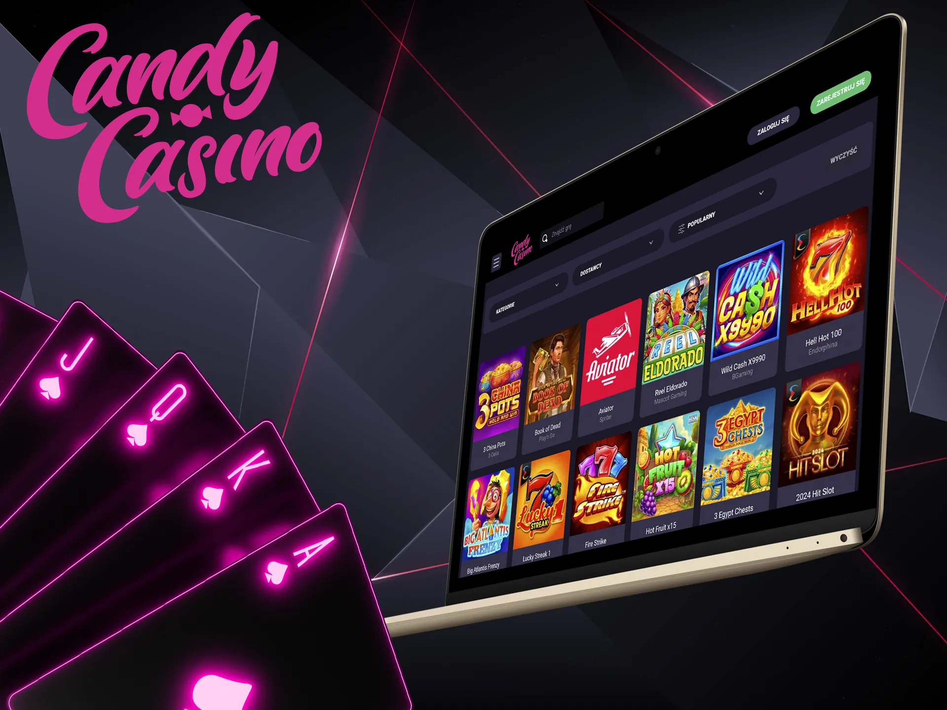 Tylko najlepsze gry kasynowe w Candy Casino.