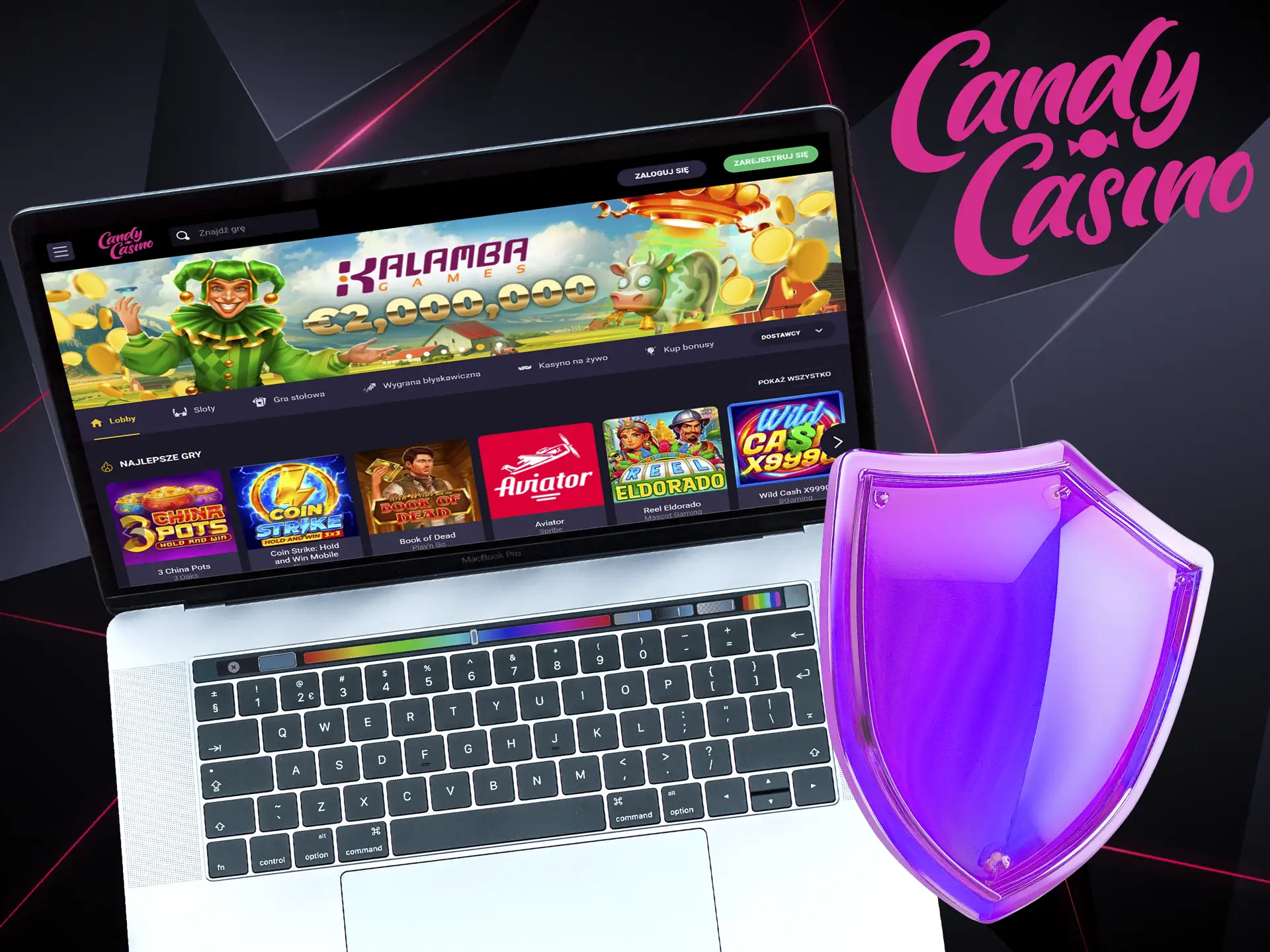 Bezpieczna gra w licencjonowanym kasynie Candy Casino.