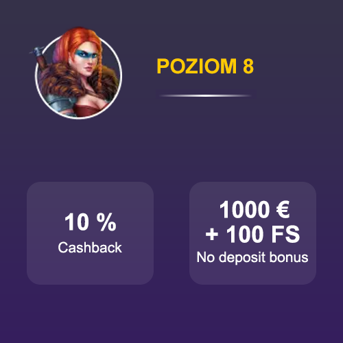 Ósmy poziom programu VIP w Candy Casino.