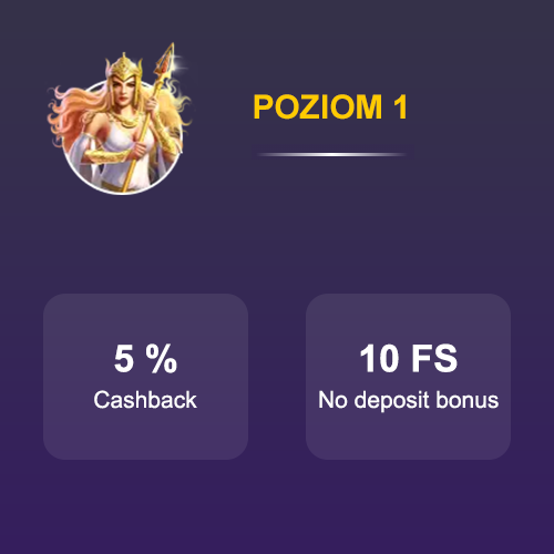 Pierwszy poziom programu VIP w Candy Casino.