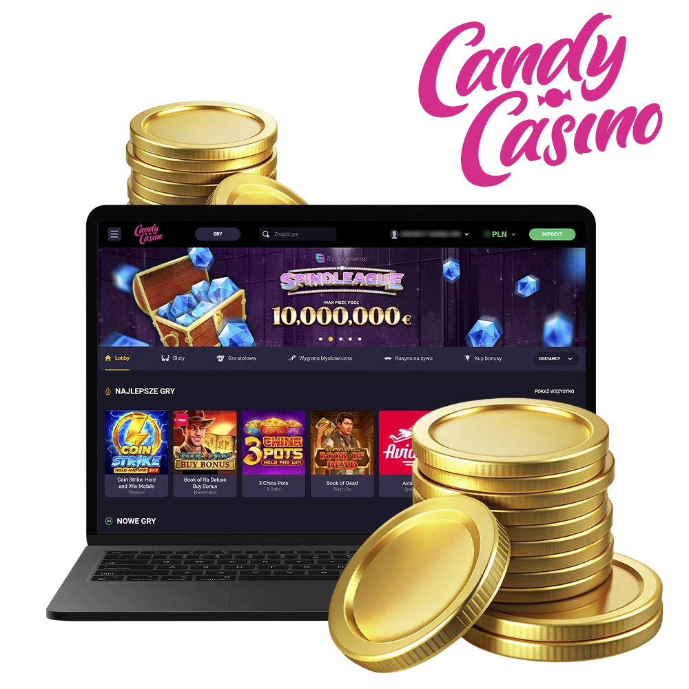 Różne metody wypłat na platformie Candy Casino.